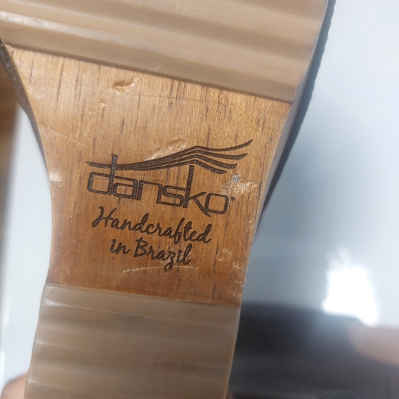 Dansko Brazilian Brown Leather Ankle Straps Women's Sandals Size 41 - Picture 14 of 16